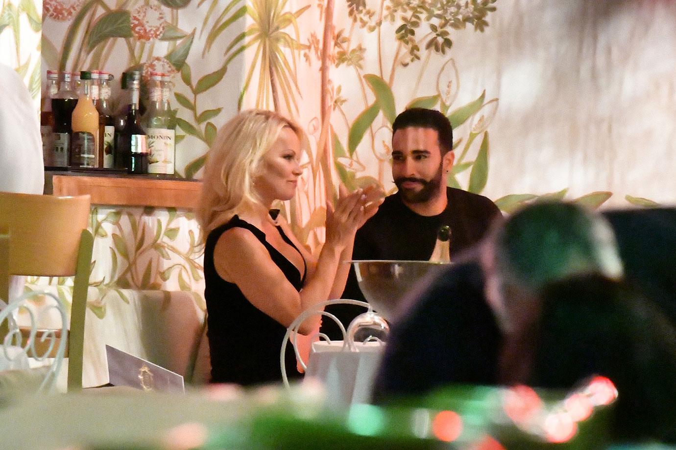 Pamela Anderson Face Adil Rami Dinner Date