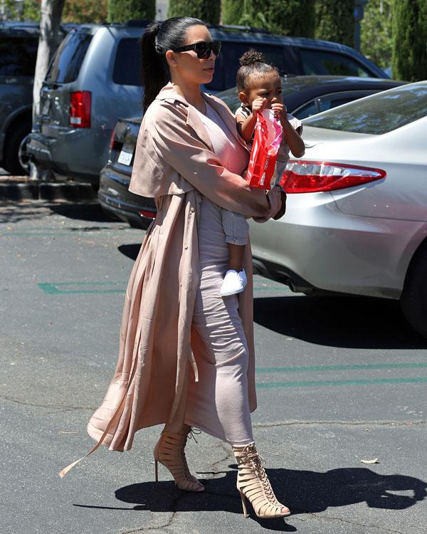 Kim Kardashian North West Lanvin Coat Popcorn Stain