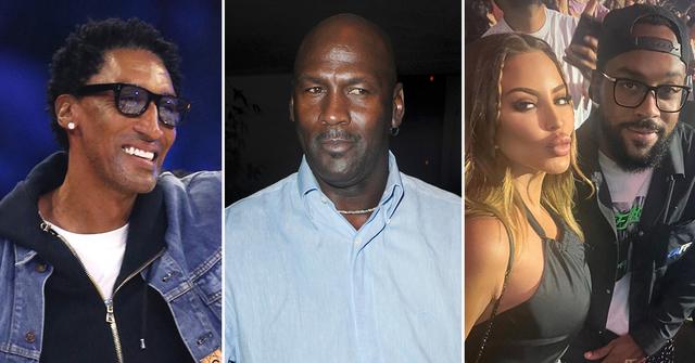 scottie pippen laughing at michael jordan larsa marcus engagement