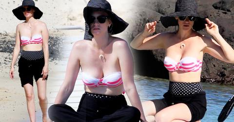 January Jones Bikini Hawaii Photos