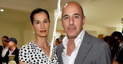 Matt Lauer and Annette Roque attend Apollo in the Hamptons 2017.