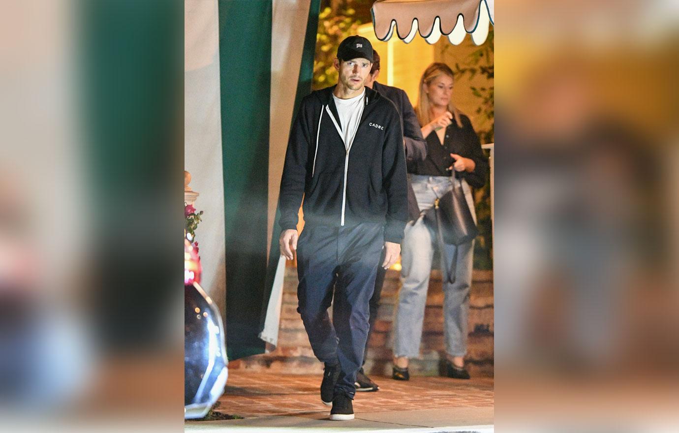 Ashton Kutcher Looks Angry After Demi Moore Accusations