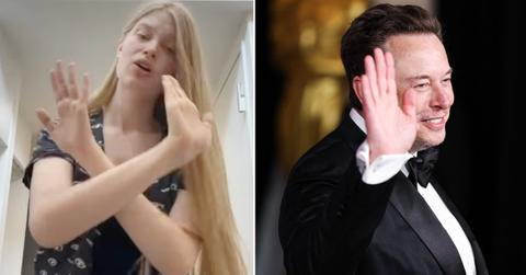 Split photo of Vivian Wilson, Elon Musk