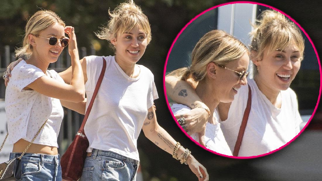 Miley Cyrus Shares Lunch Date PDA With Galpal Kaitlynn Carter