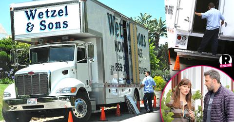 Ben Affleck Moving Trucks Jennifer Garner Divorce