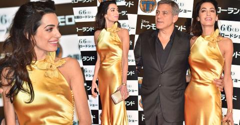 Amal Clooney Scary Skinny Dress 'Tomorrowland' Tokyo