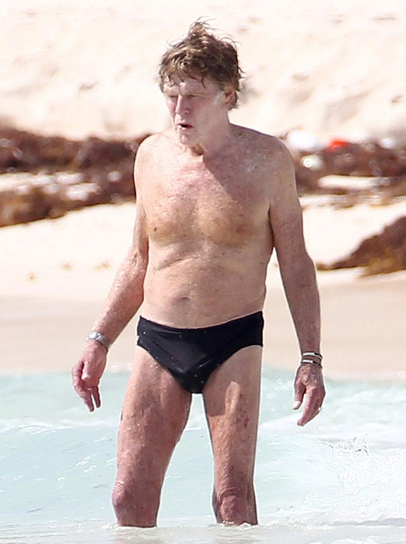 Robert Redford Speedo Wife Sibyl Szaggars Mexico Beach Pics