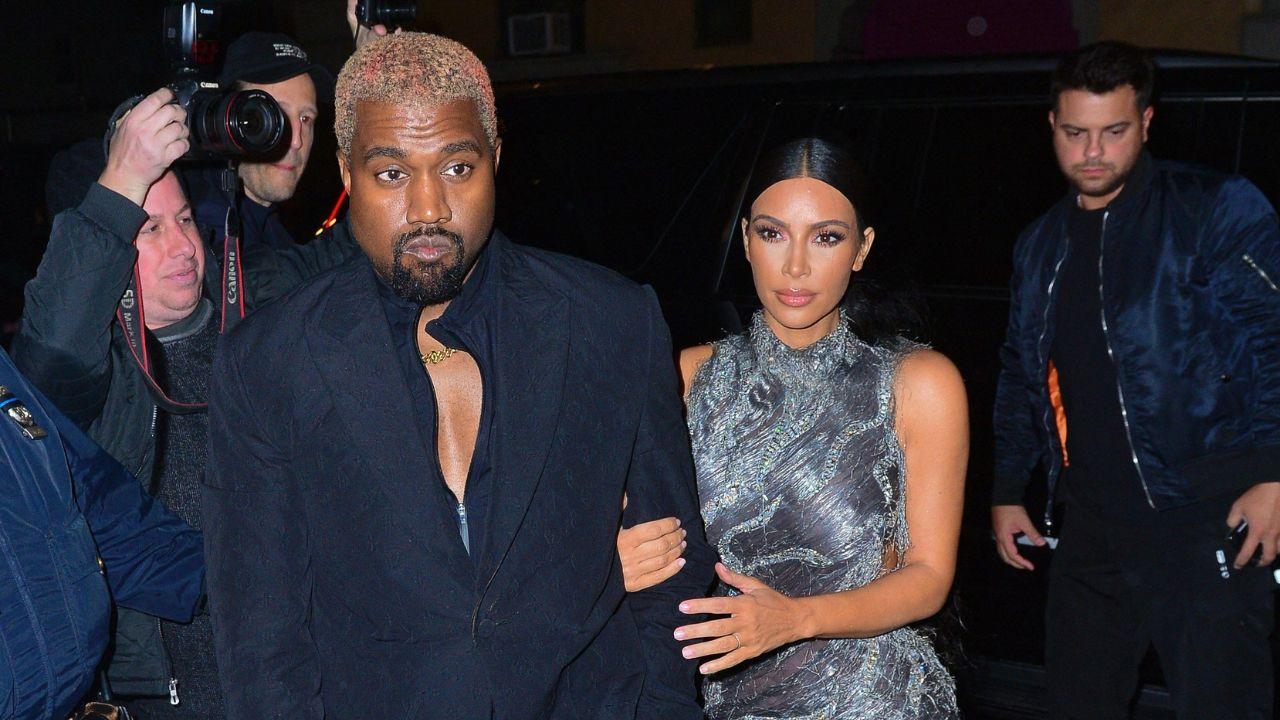 Photo of Kim Kardashian and Kanye West