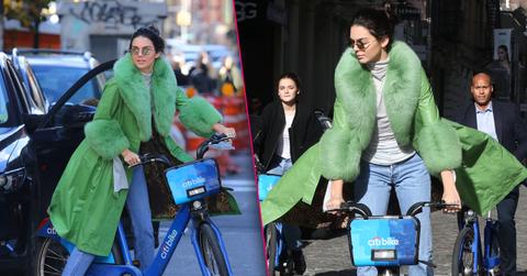 Kendall Jenner Rides Citi Bike In New York