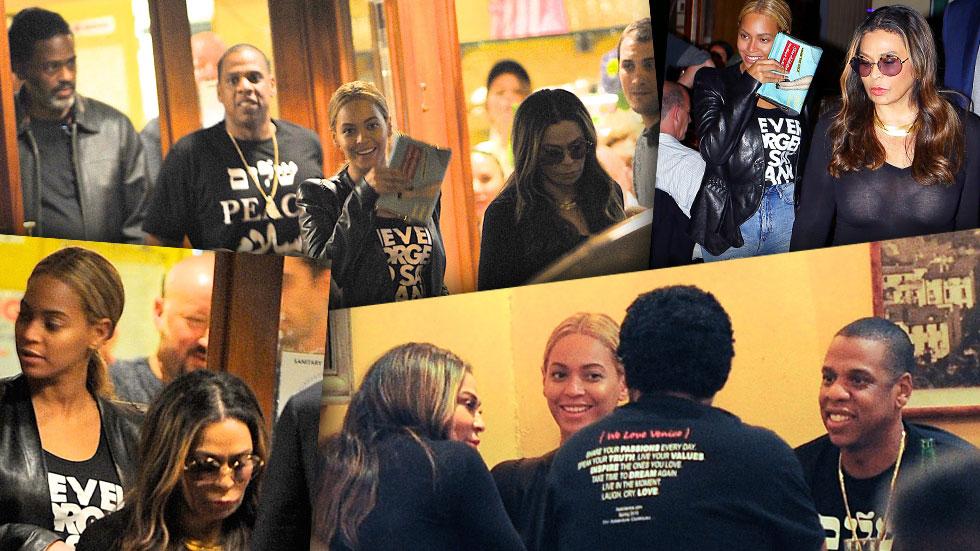 Jay-Z And Beyonce Dine With Tina Knowles and Richard Lawson