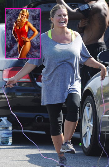 Former Bombshell Nicole Eggert Working Hard To Get Back In Shape