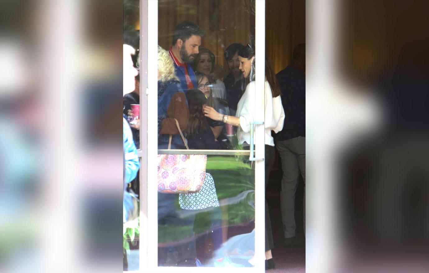 Jennifer Garner Ben Affleck Close At Church