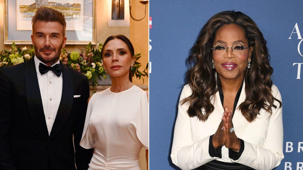 Photo of David and Victoria Beckham, Oprah Winfrey