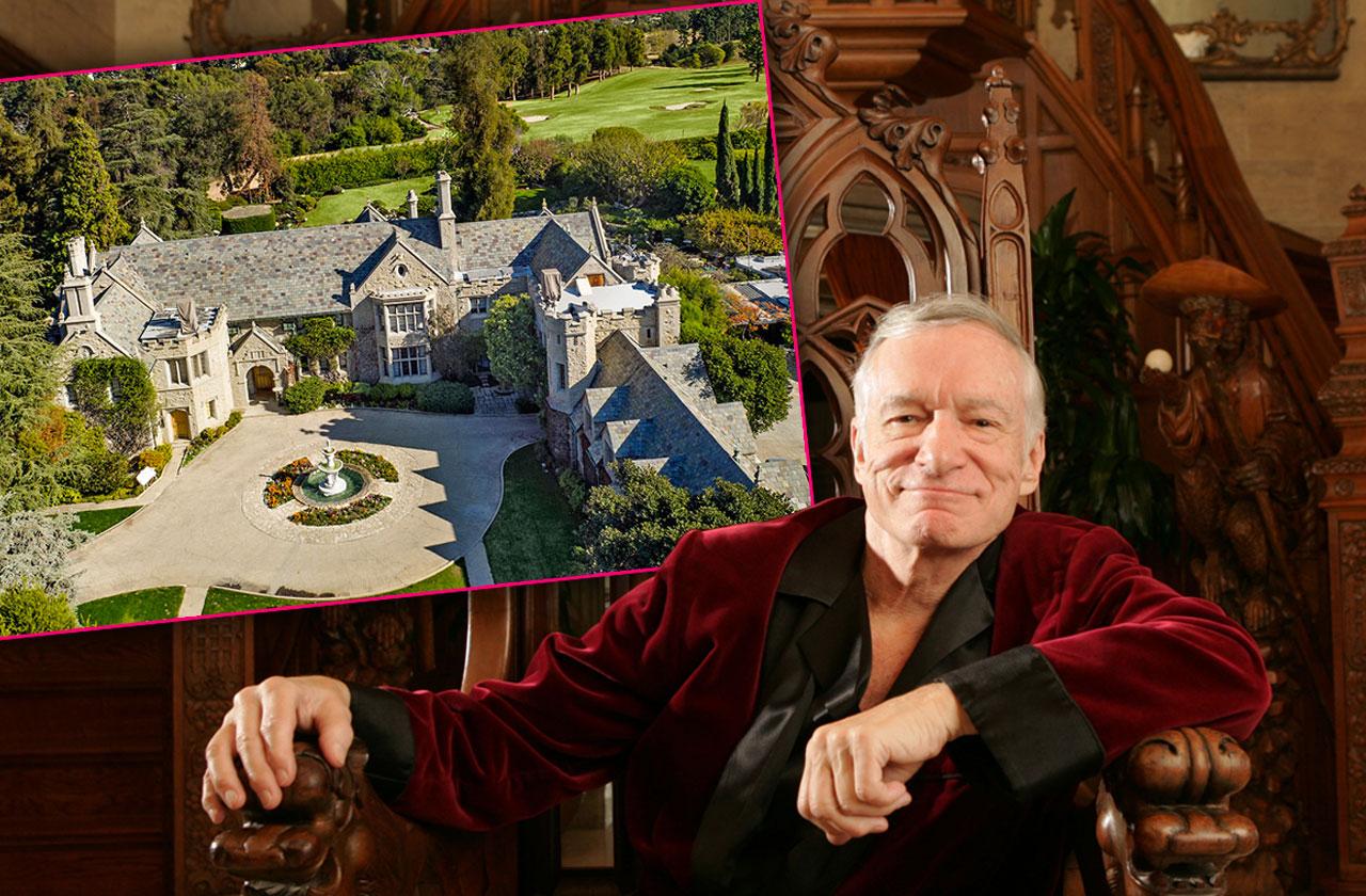 Playboy Mansion Hugh Hefner Died Photos