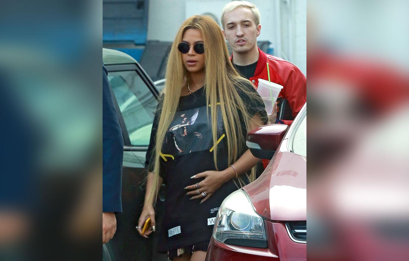 Beyonce Pregnant Twins Baby Bump Shopping Pics