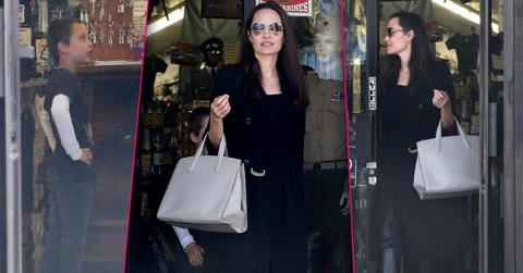 Angelina jolie hollywood shopping spree with knox