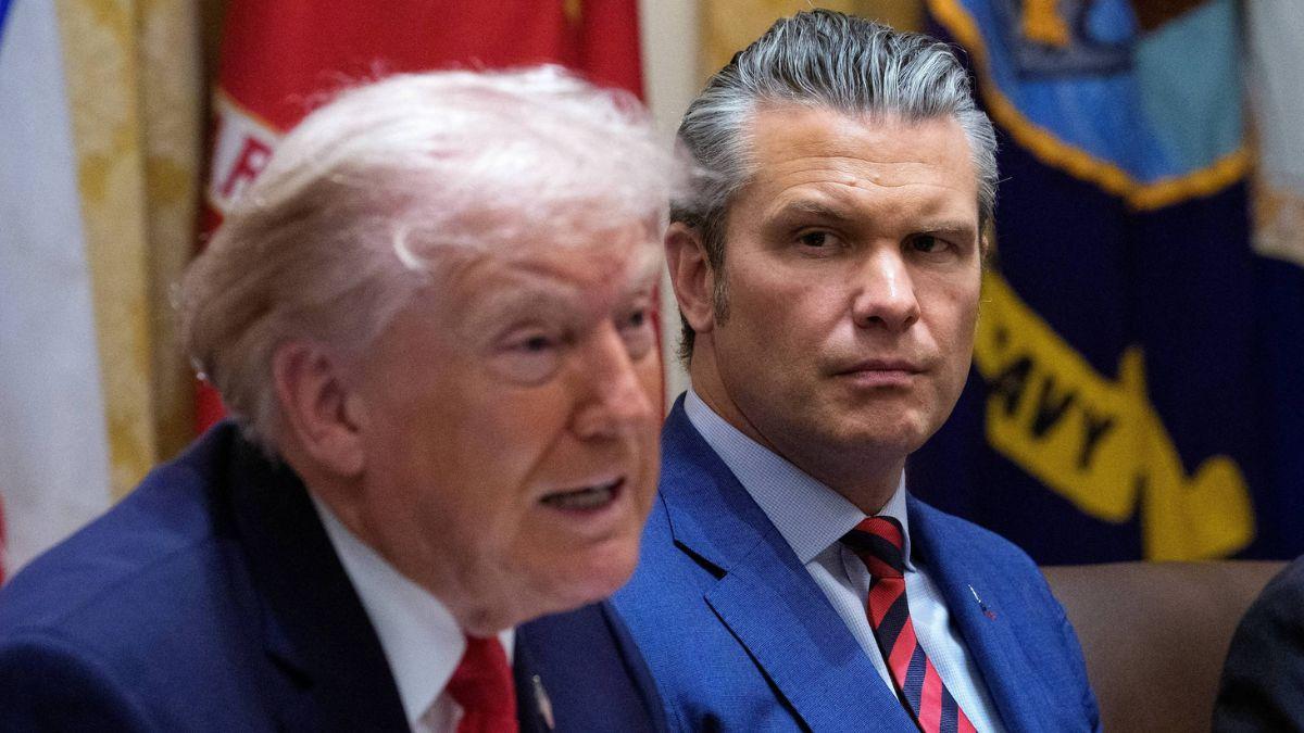 Photo of Pete Hegseth, Donald Trump