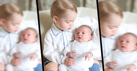 New Photo of Princess Charlotte Being Held By Prince George