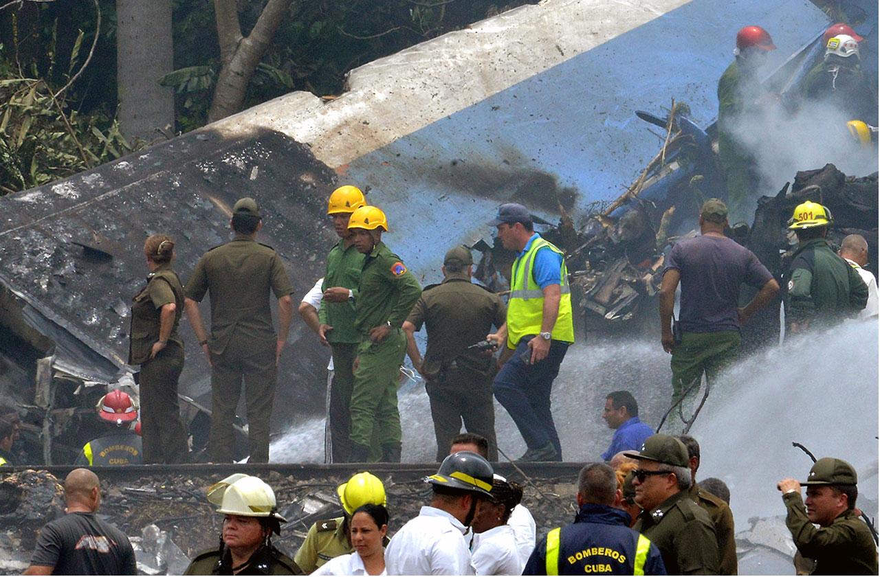 //over one hundred dead in cuban jet crash PP