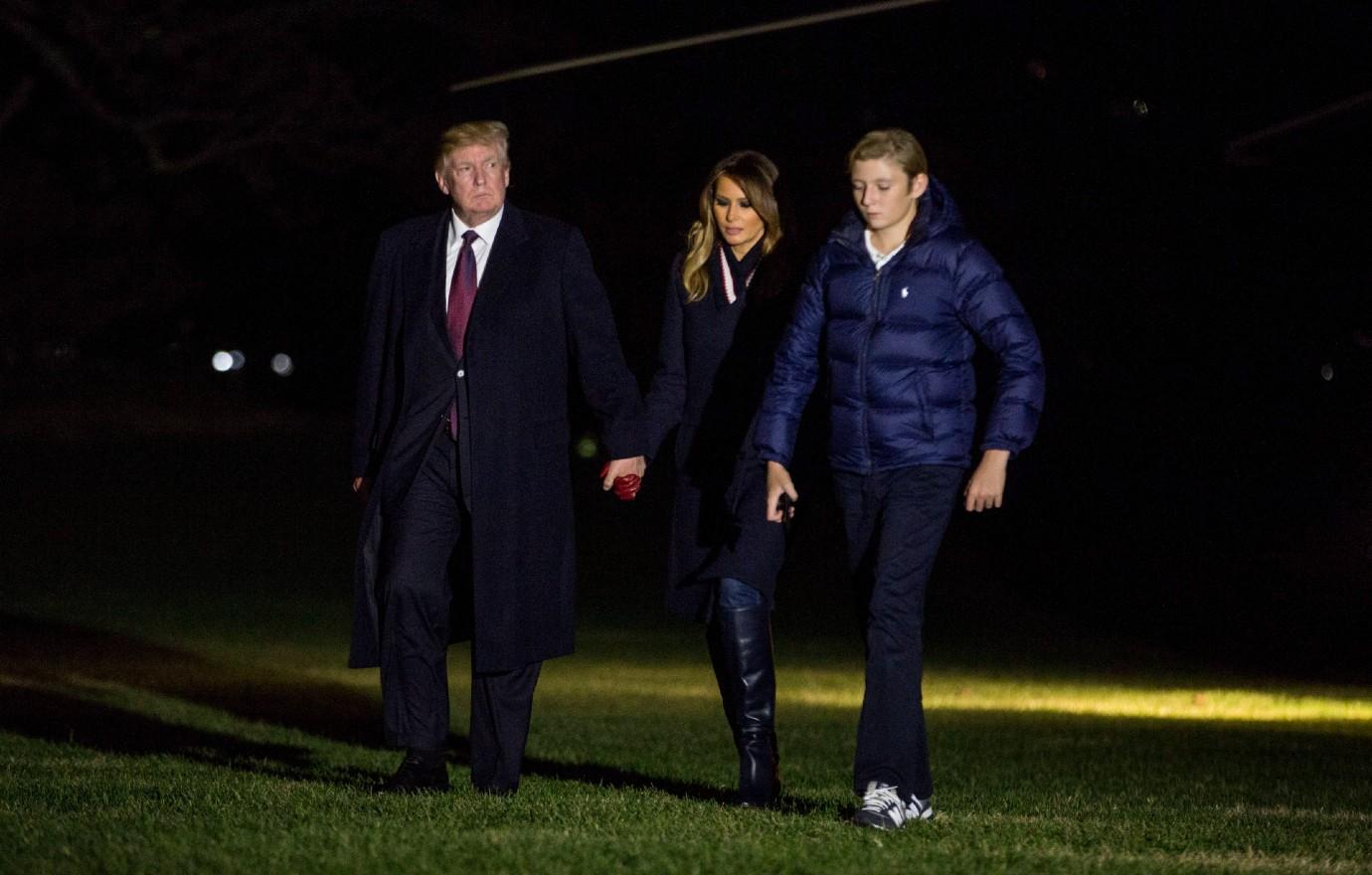 trump melania barron trump