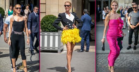 Celine Dion Models Fancy Looks In Paris France