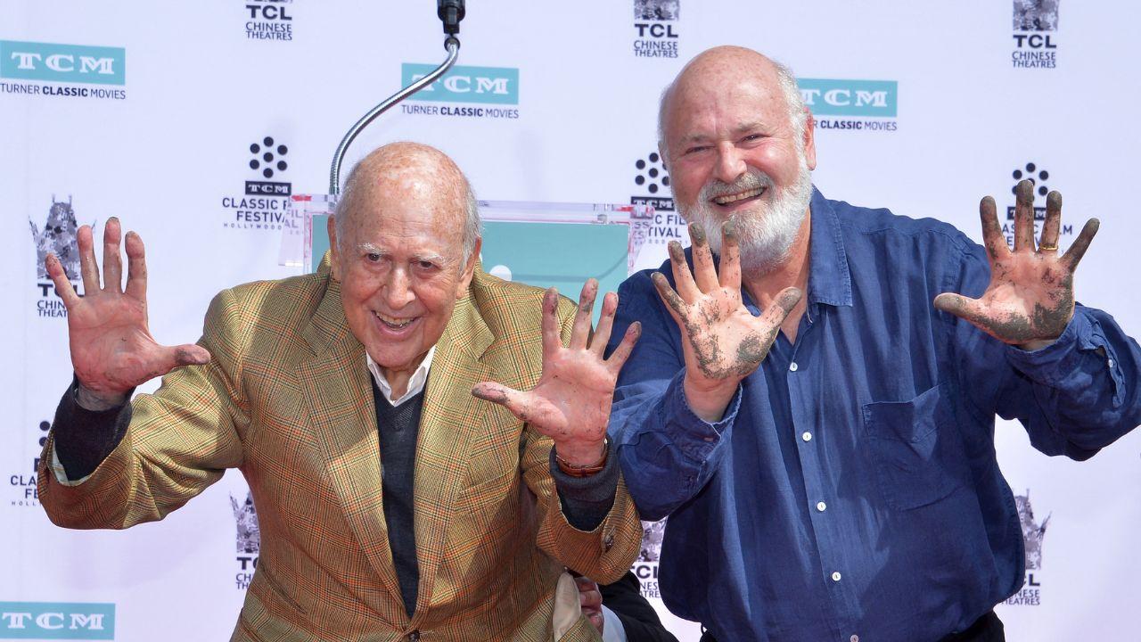 picture of Rob reiner and carl reiner