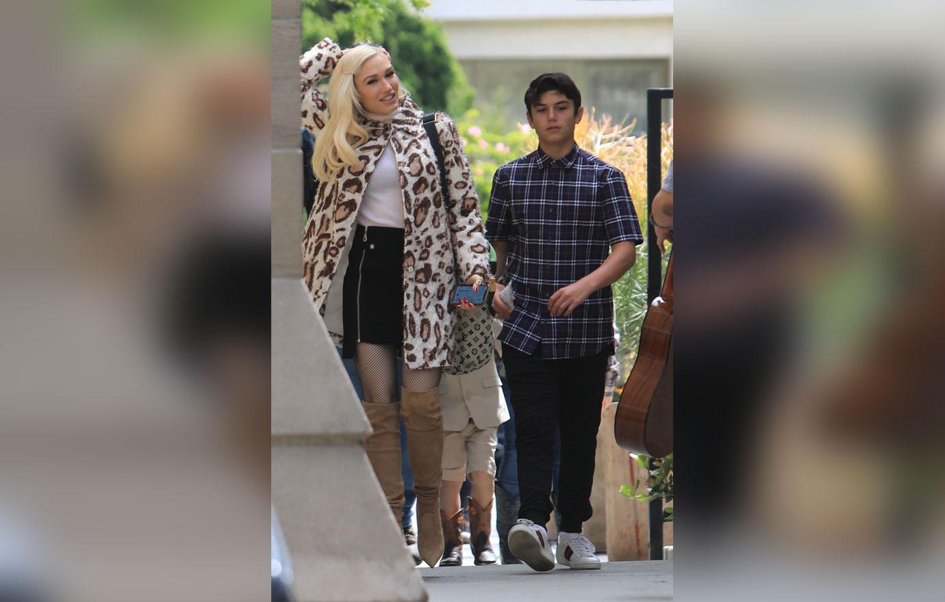 Gwen Stefani And Kids Attend Easter Services With Blake Shelton