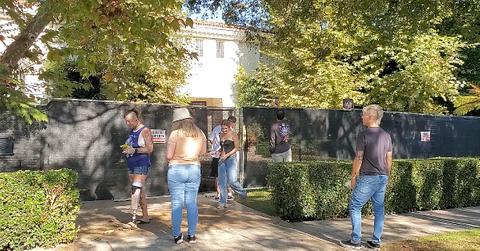 Composite photo of Erik and Lyle Menendez's family home