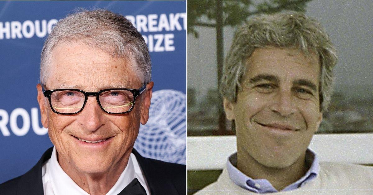 picture of Bill Gates and Jeffrey Epstein