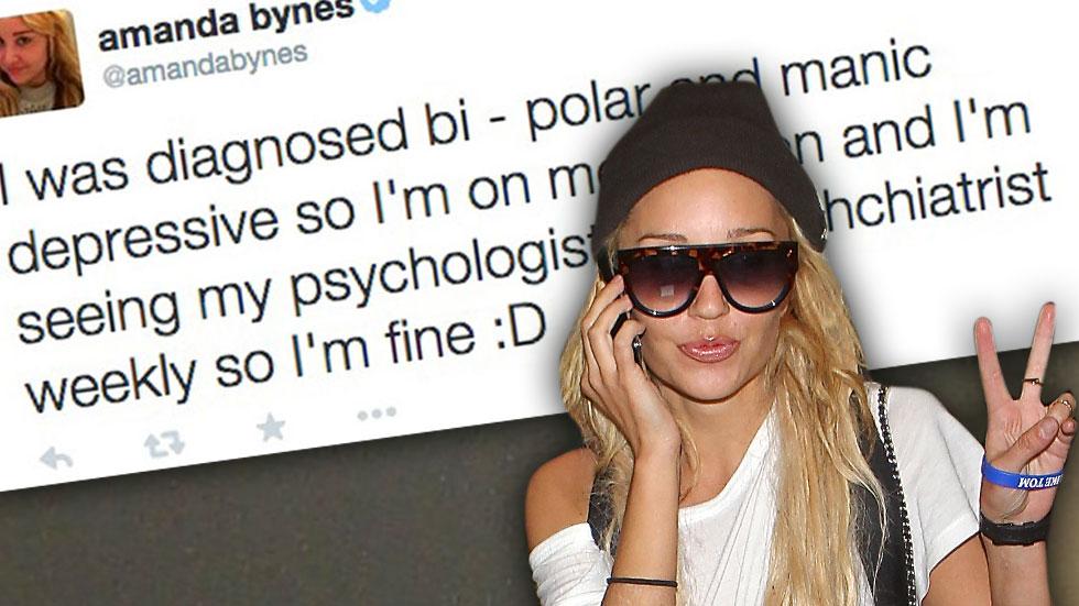 Amanda Bynes Tweets She’s Bipolar & Manic Depressive, Complains About