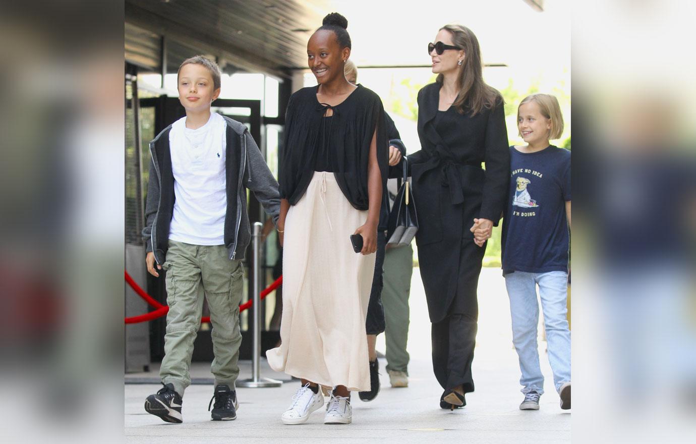 Angelina Jolie kids movies Los Angeles amid Brad Pitt custody battle