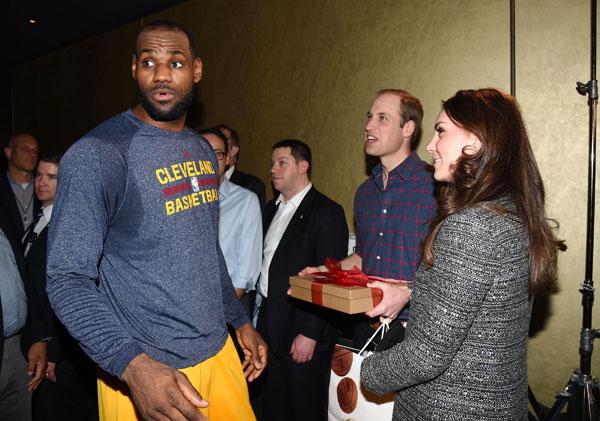 Lebron James Meets Kate Middleton