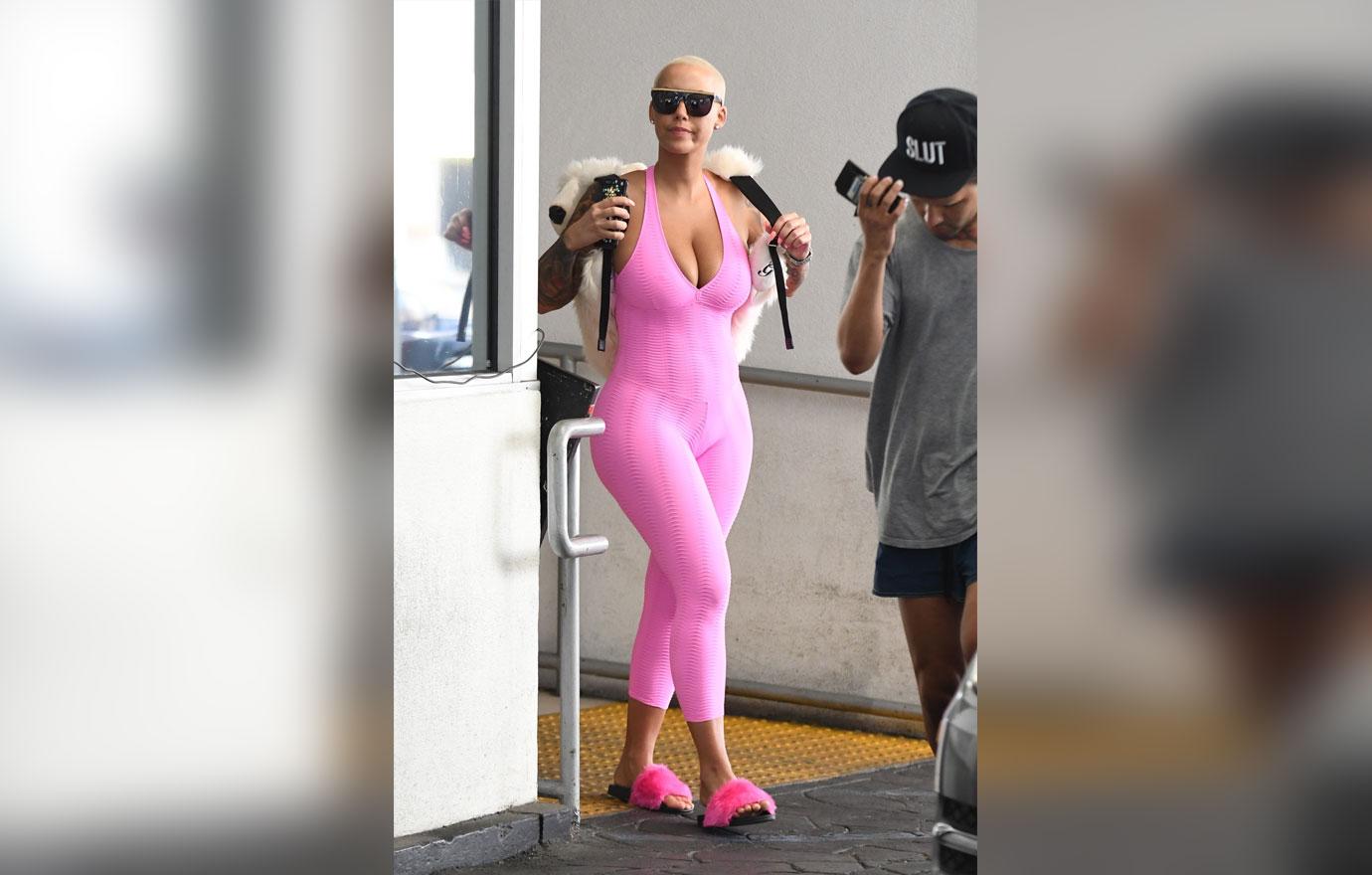 Amber Rose Busty After Botox At Dermatology Center