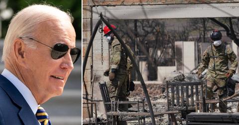 biden forgets maui name addressing hawaii wildfires pp