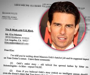 //tom cruine lawyer letters journalists tall