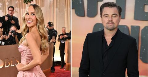 Photo of Nikki Glaser and Leonardo DiCaprio