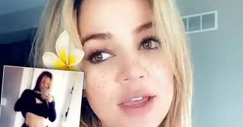 Khloe Kardashian Flat Stomach Post Baby Body