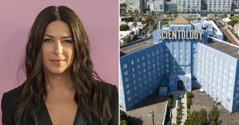 Composite photo of Rebecca Minkoff and the Church of Scientology