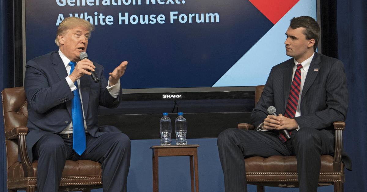 Photo of Donald Trump and Charlie Kirk