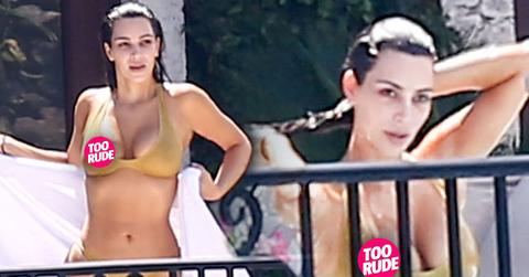 kim kardashian nip slip boobs bikini nude miami