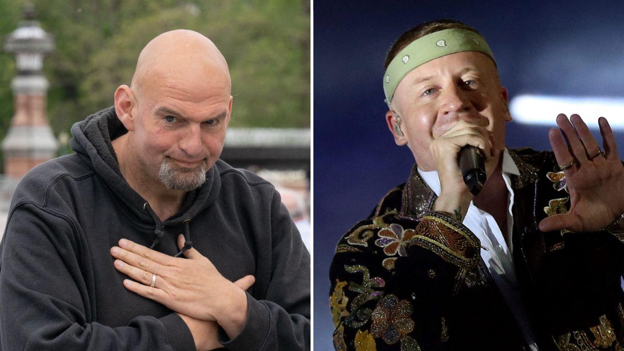 Photo of John Fetterman, Macklemore