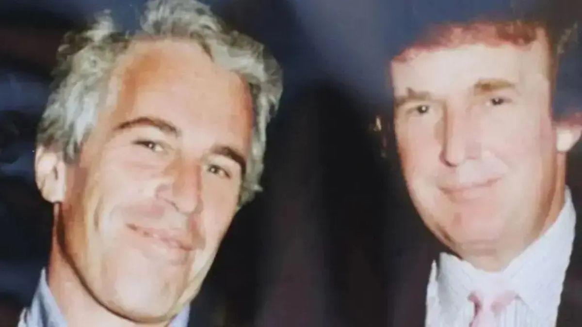 Photo of Jeffrey Epstein, Donald Trump