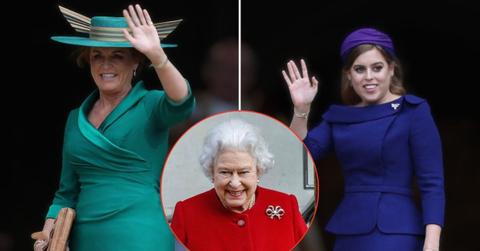 Photo of Princess Beatrice, Queen Elizabeth and Sarah Ferguson