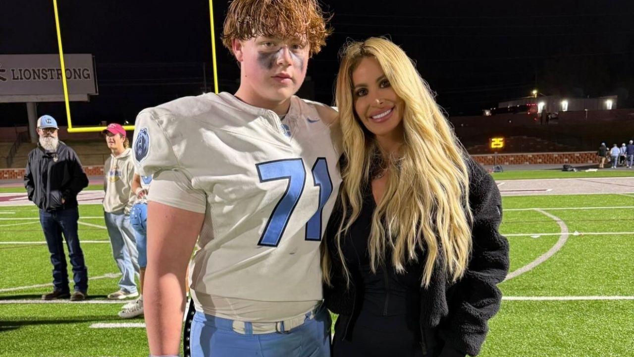 split image of KJ Biermann and Kim Zolciak