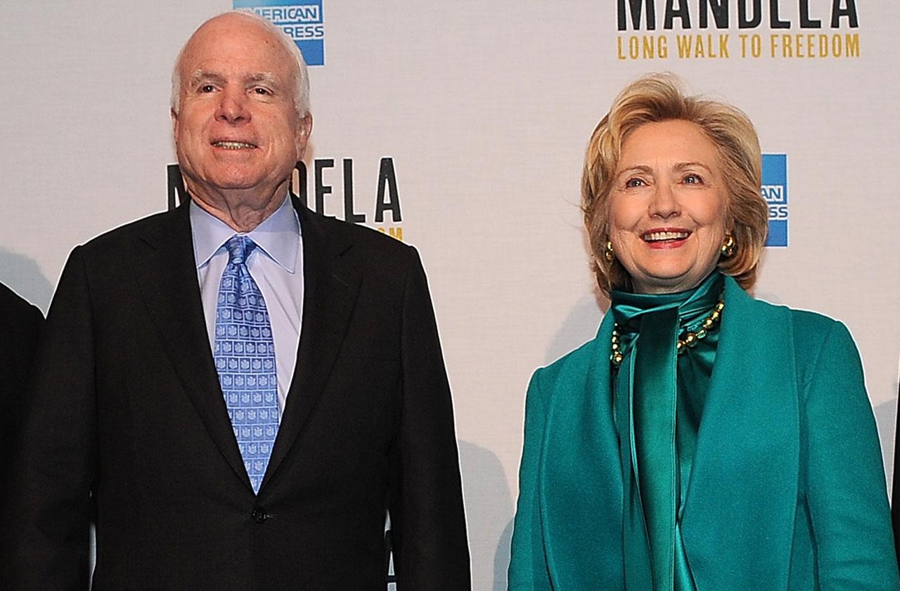 john mccain drinks hillary clinton