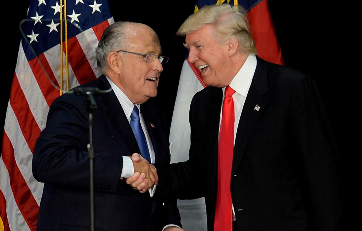 donakd trump rudy giuliani mega