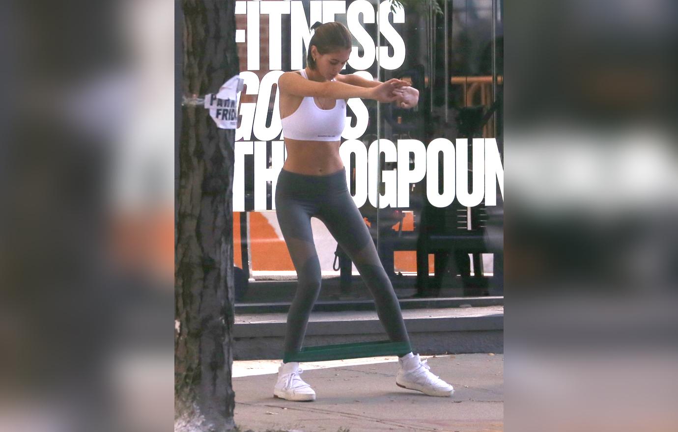 Kaia Gerber Works Out Following Outing With Pete Davidson