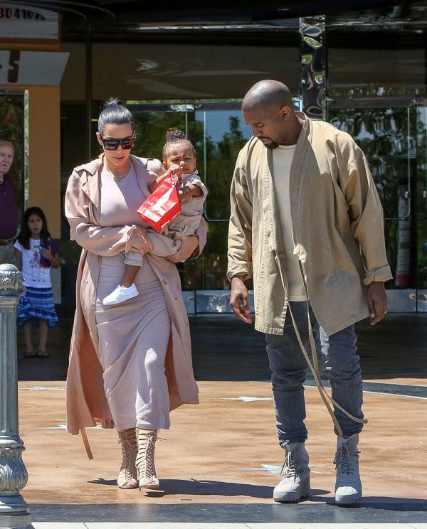 Kim Kardashian North West Lanvin Coat Popcorn Stain