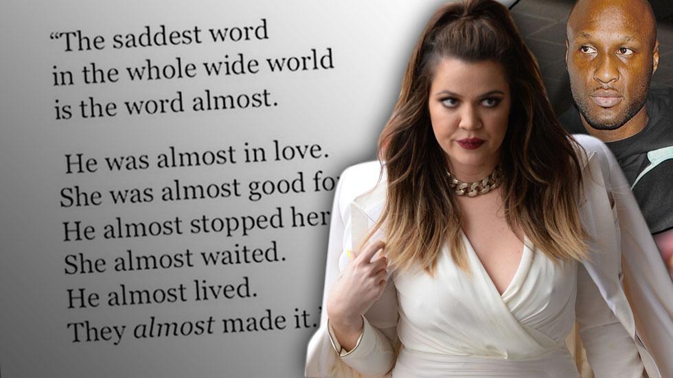 ‘They Almost Made It’: Khloe Kardashian Posts Sad Instagram Quote Over