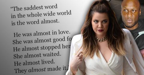 //khloe kardashian lamar odom almost instagram